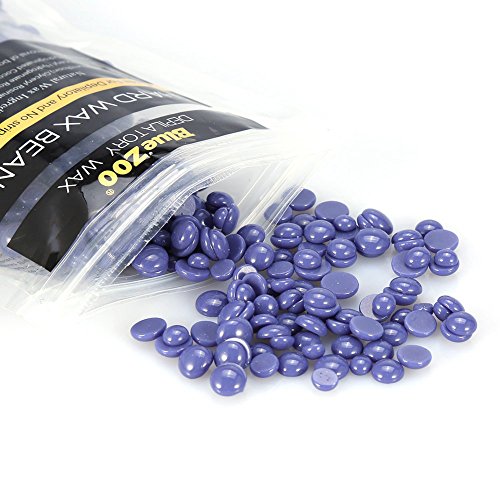 Bluezoo – La depilación original de granos de cera dura – Lavanda – Ideal para la eliminación indolora del bikini y el pelo corporal para todos los tipos de piel – 100 g (lila)