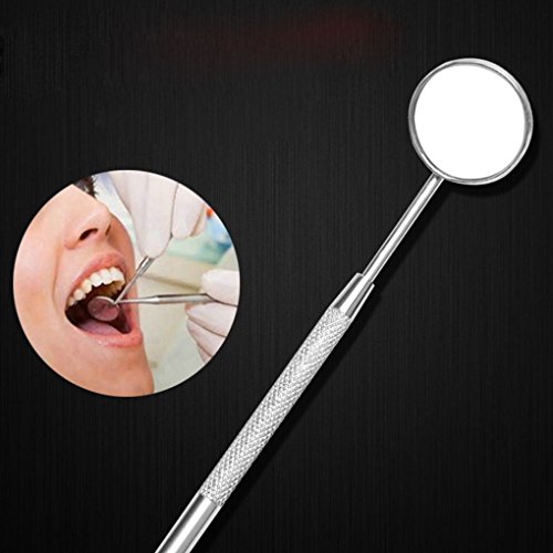 Bobury La Belleza del Acero Inoxidable Espejo de Maquillaje Instrumentos dentales para Extensiones de pestañas/inspeccionar el Instrumento