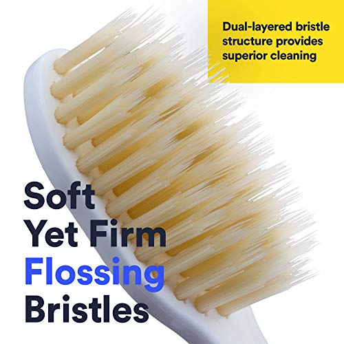 Boca Watchers antimicrobianas Plata Cepillo de Dientes ~ 4-Pack Adultos Naranja, Azul, Rojo y Verde