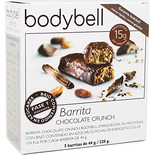 Bodybell Barritas Chocolate Crunch 5 Unidades