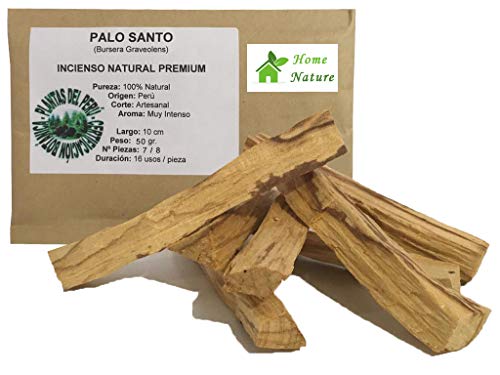 Boemy Palo Santo Natural | 100% Madera Sagrada de Perú | Palo de Santo (50 GR.)