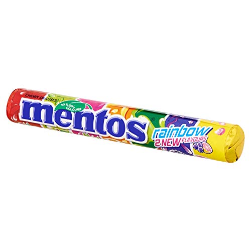 Boîte de 40 rouleaux Mentos Rainbow