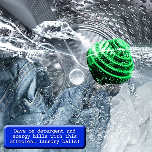Bola Eco para Lavadora, 10cm| Natural e Hipoalergenico| Ecológico y Reutilizable| hasta 1500 Ciclos de Lavado Sin Detergente.