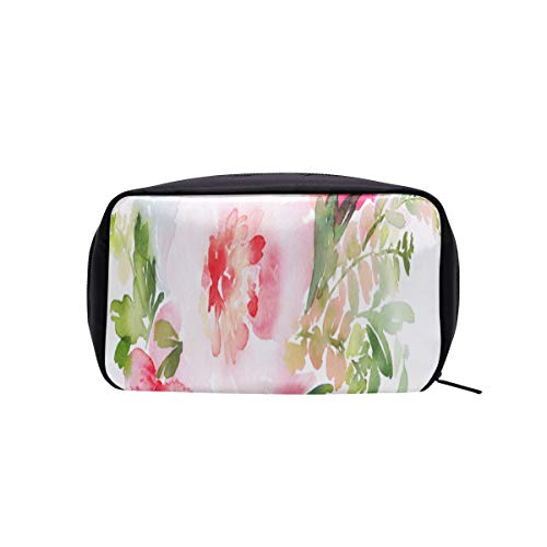 Bolsa clásica de moda Tres hermosas flores para mujer Bolsa de viaje de moda Bolsas de maquillaje para mujeres Bolsas de aseo de viaje para mujeres pequeñas Bolsas de cosméticos Estuche multifunción