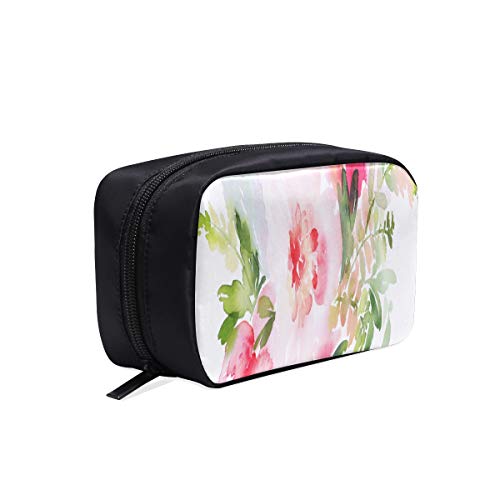 Bolsa clásica de moda Tres hermosas flores para mujer Bolsa de viaje de moda Bolsas de maquillaje para mujeres Bolsas de aseo de viaje para mujeres pequeñas Bolsas de cosméticos Estuche multifunción