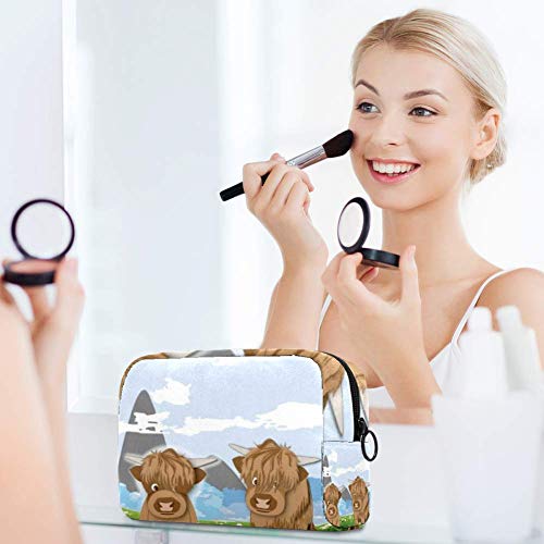 Bolsa de cosméticos de largo consumo de cabello adorable espacioso maquillaje bolsas de viaje Neceser accesorios organizador