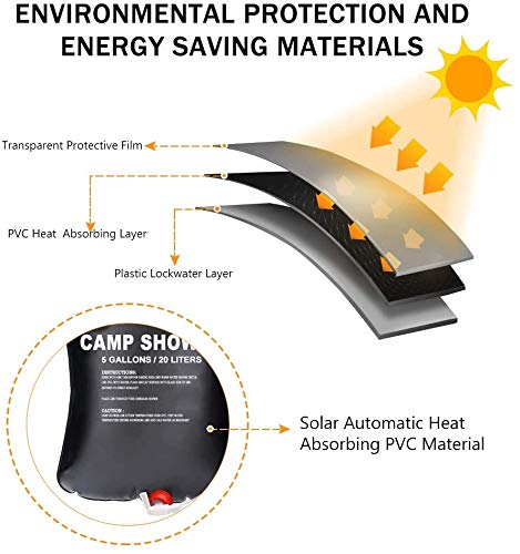Bolsa de Ducha Solar,Ducha Solar Camping Portatil,20 litros Ducha Solar Bolsa,Bolsa de Ducha Solar Exterior,Ducha Solar Bolsa Camping,Bolsa de Ducha para Camping,Bolsa de Ducha Portatil