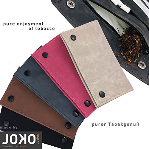 Bolsa de Tabaco Ciggy Jumper® en Cuero de Primera Calidad con Compartimento de folletos Simple, Doble o Largo, bosa de Tabaco,con Compartimento de Filtro