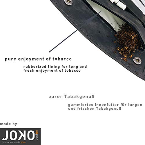 Bolsa de Tabaco Ciggy Jumper® en Cuero de Primera Calidad con Compartimento de folletos Simple, Doble o Largo, bosa de Tabaco,con Compartimento de Filtro