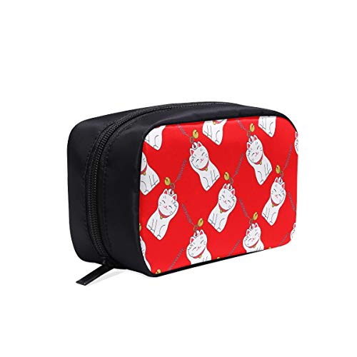 Bolsa de viaje de tocador Maneki Neko Lucky Fortunate Welcome Cat Wonder Bolsas de mujer Bolso de mujer Viaje Niños Bolsa de maquillaje de viaje Bolsas de cosméticos Funda multifunción Herramienta Bo