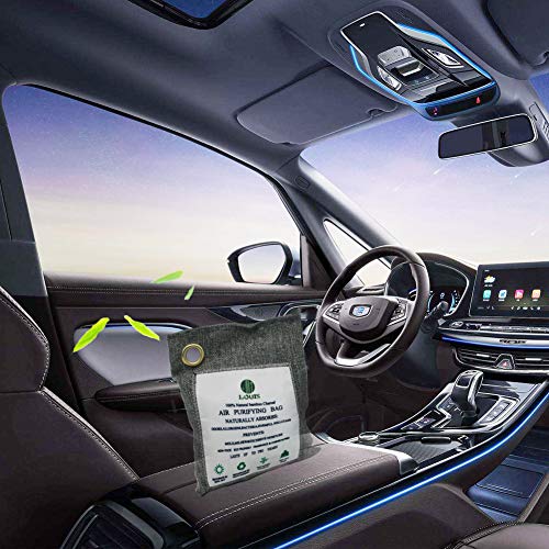 Bolsa purificadora de aire, desodorizante natural de carbón activado, ambientador de coche, desodorizante de zapatos, desodorización de área de mascotas, bolsas purificadoras de aire natural fresco