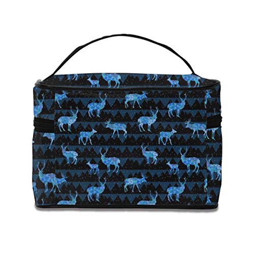 Bolsas de cosméticos Cosmetic Bags Blue Elf Deer Portable Multifunction Case Makeup Organizer For Women Travel Daily Carry