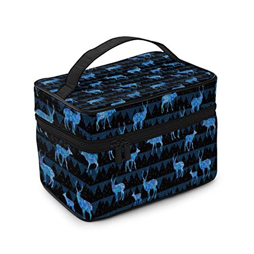 Bolsas de cosméticos Cosmetic Bags Blue Elf Deer Portable Multifunction Case Makeup Organizer For Women Travel Daily Carry