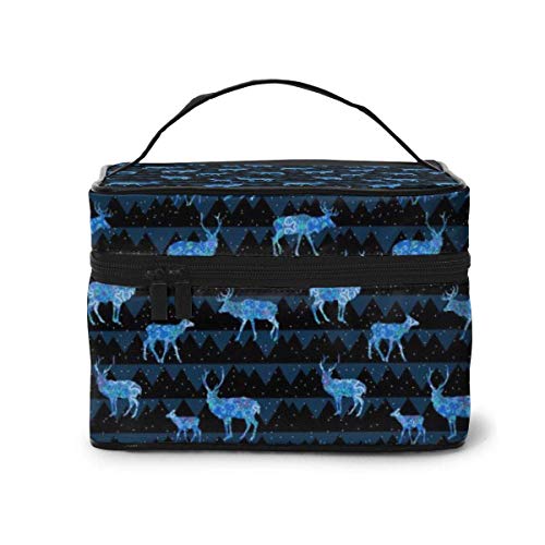Bolsas de cosméticos Cosmetic Bags Blue Elf Deer Portable Multifunction Case Makeup Organizer For Women Travel Daily Carry