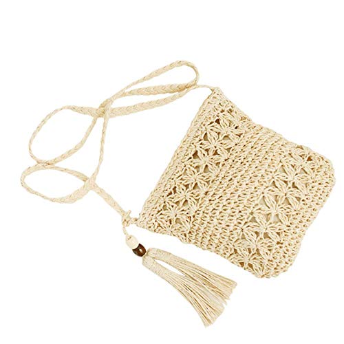 Bolsas De Mensajero De Las Mujeres Venta Caliente Ahueca Hacia Fuera Tejido Solo Hombro Crossbody Playa Bolsa De Paja Casual Para Las Mujeres Bolsas De Niña