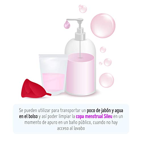 Bolsas de Recolección de Muestra de Orina 100 ml Desechables - Cierre Hermético - Pruebas Médicas - Tests de embarazo, Ovulación, Gota, Salud, Glucosa, pH, Cetonas, Drogas, Análisis de orina - 30 uds