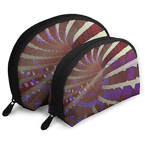 Bolsas portátiles de túnel de Bucle Bolsa de Maquillaje Bolsa de Aseo, Bolsas de Viaje portátiles multifunción Bolsa de Embrague de Maquillaje pequeña con Cremallera