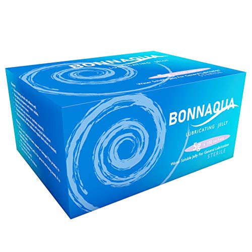 Bolsitas Bonnaqua - Gelatina Lubricante Estéril En Bolsitas, Soluble En Agua Con Embalaje Fácil De Rasgar (Sobre 5g - Caja de 150)