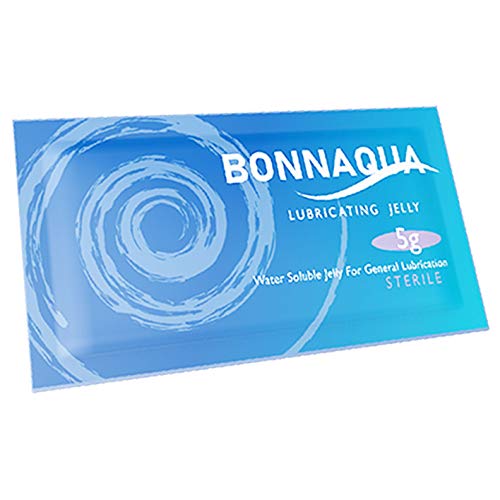Bolsitas Bonnaqua - Gelatina Lubricante Estéril En Bolsitas, Soluble En Agua Con Embalaje Fácil De Rasgar (Sobre 5g - Caja de 150)