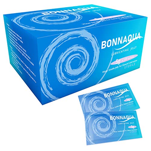 Bolsitas Bonnaqua - Gelatina Lubricante Estéril En Bolsitas, Soluble En Agua Con Embalaje Fácil De Rasgar (Sobre 5g - Caja de 150)