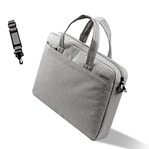 Bolso Bandolera/Maletín para Portátli, Funda Protectora Laptop Sleeve Dura y Impermeable para MacBook Pro 2016/ASUS Acer Lenovo DELL HP Toshiba Chromebook，Gris Oscuro,15.6"(40X29X4)