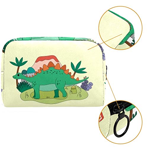 Bolso cosmético dentado dinosaurio adorable espacioso maquillaje bolsas viaje neceser accesorios organizador