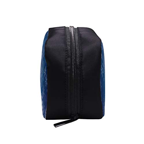Bolso de baño para niños Copos de nieve Azul Nevado Vacaciones de invierno Wonder Woman Bolso de noche Bolsas de maquillaje para niñas Bolsas de viaje de maquillaje Bolsas de cosméticos Estuche multi