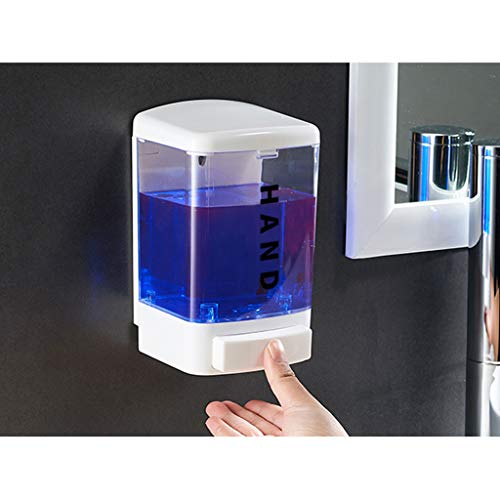 Bomba de jabón líquido para Manos Caja de jabón Gran Capacidad Hotel Escuela Hospital Hogar Montado en la Pared Desinfectante de Manos Dispensador de Botellas de jabón Dispensador de Loción