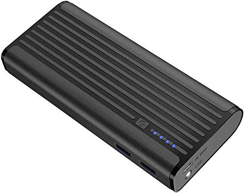 BONAI Powerbank, Power Bank 10000 mAh Batería Externa Móvil Carga Rápida 5V/2.1A con Linterna Compatible para iPhone Xiaomi Huawei Samsung Tablets y más Dispositivos (con Micro Cable) -Negro