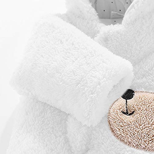 Borlai Unisex Abrigo de Invierno para Bebés Mameluco con Patas Recién Nacido Frente Broches Mono Cálido Traje de Nieve Monos