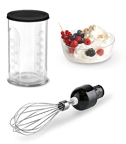 Bosch MSM67170 ErgoMixx - Batidora de mano, 750 W, con picador, varilla batidora y cuchilla para hielo, color negro y gris