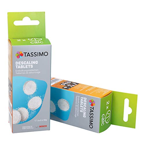 Bosch - Pastillas descalcificadoras para cafetera Tassimo, 2 unidades