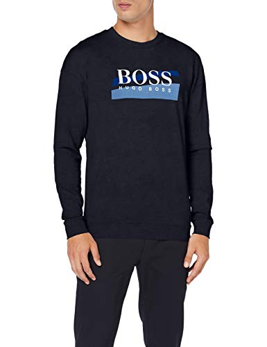 BOSS Authentic Sweatshirt Sudadera, Azul (Dark Blue 403), Large para Hombre
