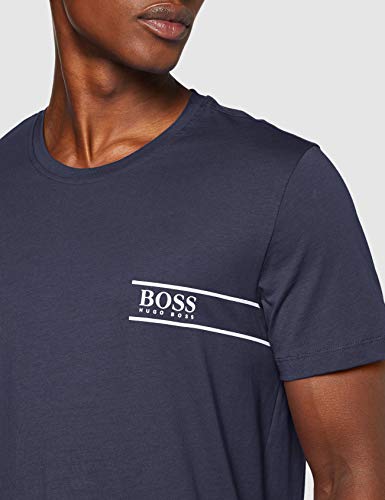 BOSS T-Shirt RN 24 Camiseta, Azul (Navy 414), Small para Hombre
