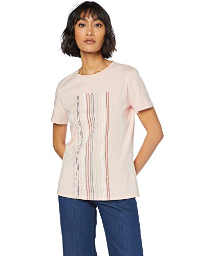 BOSS Teblurred Camiseta, Rojo (Light/Pastel Red 630), X-Small para Mujer