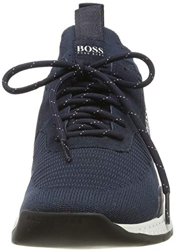 BOSS Titanium_Runn_knst, Zapatillas para Hombre, Azul (Navy 401), 39 EU