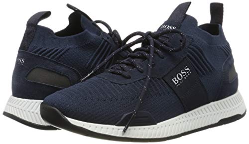BOSS Titanium_Runn_knst, Zapatillas para Hombre, Azul (Navy 401), 39 EU