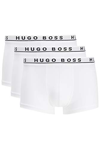 BOSS Trunk CO/EL Bóxer, Blanco (White 100), Large (Pack de 3) para Hombre