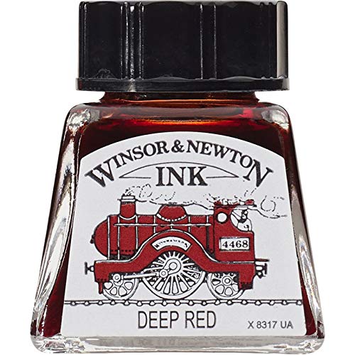 Botellas De Tinta De Winsor & Newton 14ml Rojo Oscuro
