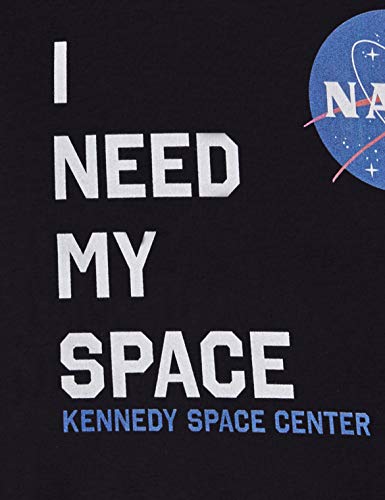 Brands In Limited NASA I Need My Space Capucha, Negro (Black Blk), Large para Hombre