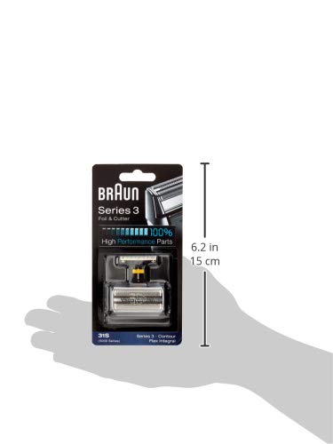 Braun 31S - Recambio para afeitadora eléctrica hombre para Series 3 (antigua generación), Contour, Flex XP y Flex Integral, lamina y bloque cortante