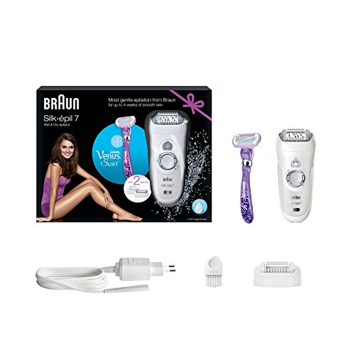Braun regalo - Depiladora inalámbrica con tecnología Wet/Dry + Afeitadora sistema de Epilation para mujer
