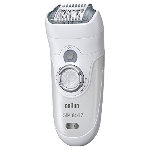 Braun Silk-épil 7 7-561 - Depiladora eléctrica inalámbrica en seco y húmedo, 6 accesorios, incluido un cabezal de afeitado y un peine de recorte, blanco
