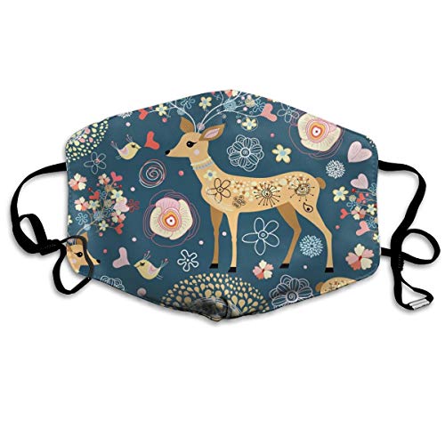 Breathable Reusable Outdoor Mouth Cover Texture Is Fabulous Flower Deer Cover Neck Gaiter Face Shield