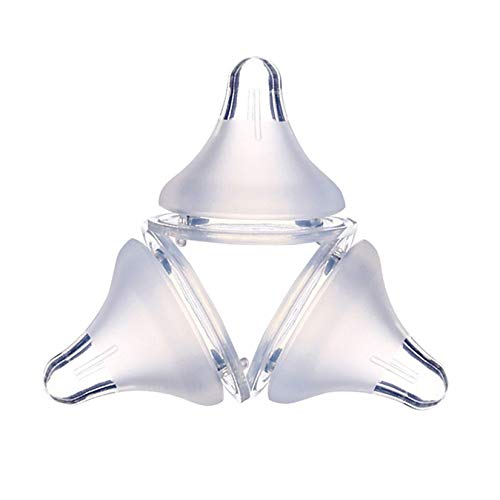 Brillante Baby Pecho para pezones para biberón de silicona para diferentes biberones de leche Chupete Pezón infantil BPA gratis - Transparente