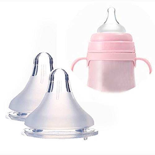 Brillante Baby Pecho para pezones para biberón de silicona para diferentes biberones de leche Chupete Pezón infantil BPA gratis - Transparente