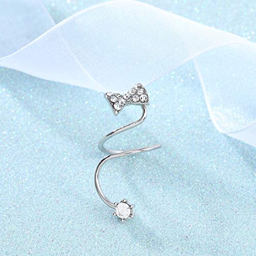 Brishow - Anillo de uñas postizas, diseño de estrella de mar y corona de cristal, decoración de uñas, joyas ajustables para mujeres y niñas (3 unidades)