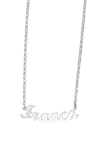Broky & Co – Collar Rolò con el nombre Franca en plata de ley 925