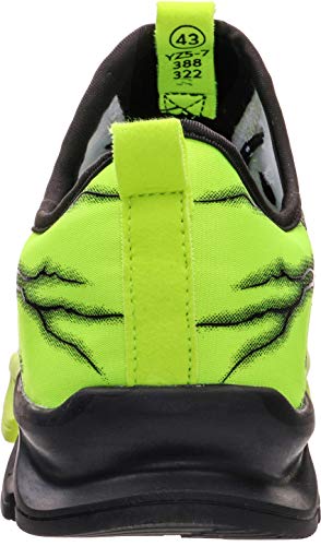 BRONAX Zapatos para Correr en Montaña y Asfalto Aire Libre y Deportes Zapatillas de Running Padel para Hombre Verde Negro 41