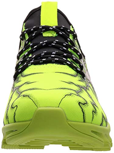BRONAX Zapatos para Correr en Montaña y Asfalto Aire Libre y Deportes Zapatillas de Running Padel para Hombre Verde Negro 41